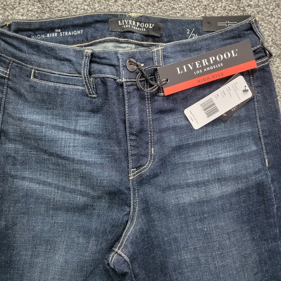 NWT! Liverpool Straight High Rise Jeans - Picture 4 of 11